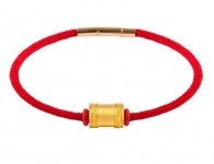 Золотой браслет Xiaomi LuckyME Gold  beads bracelet 17 см 0.75 г Red